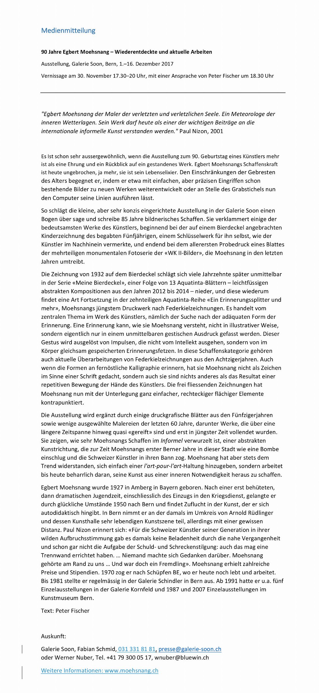Medienmitteilung